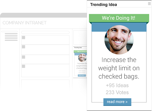 Configure Ideas banners inside your Intranet
