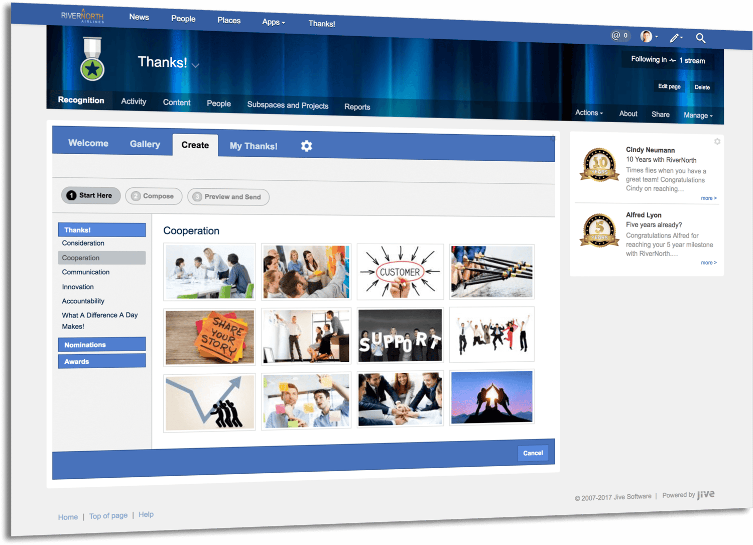 TemboSocial Recognition for Jive
