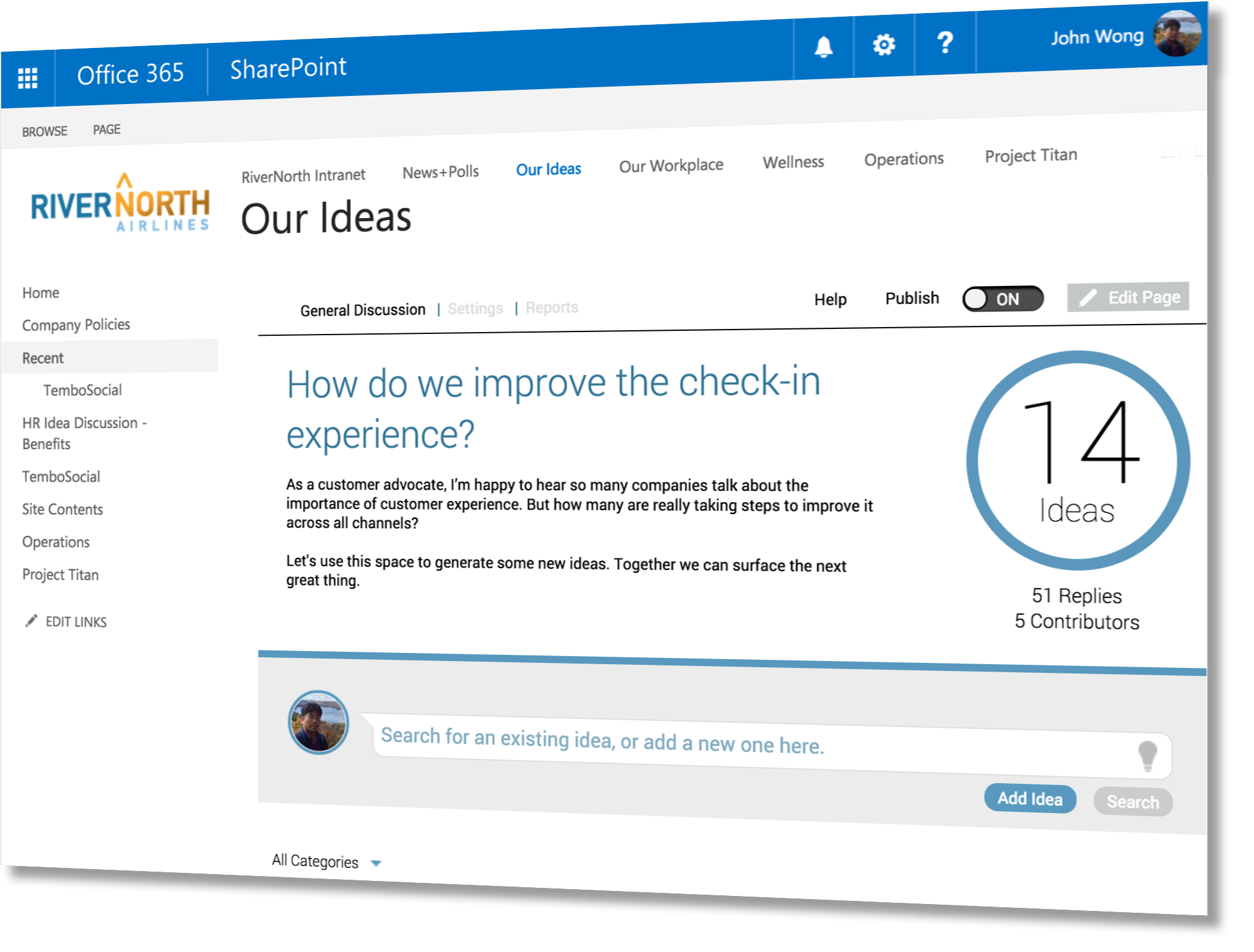 TemboSocial Ideas for SharePoint and Office 365