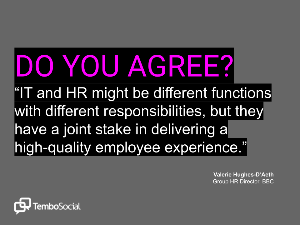 IT and HR - Partners in Employee Experience